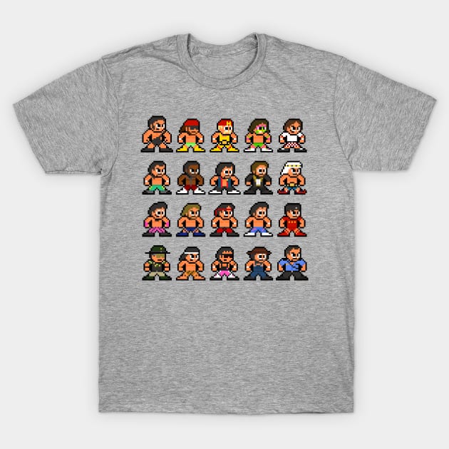 80s WWF 8-bit Pixel Art T-Shirt by 8-BitHero